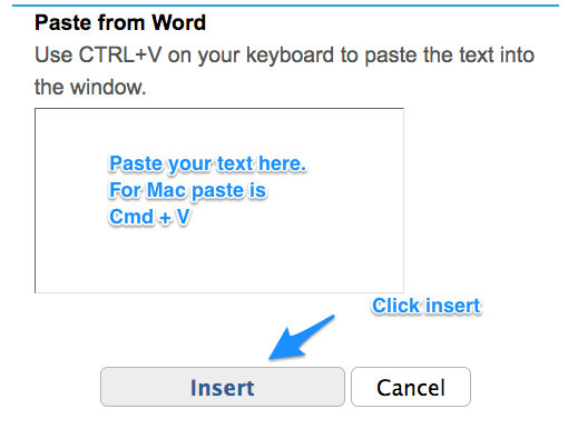 screenshot paste word widget
